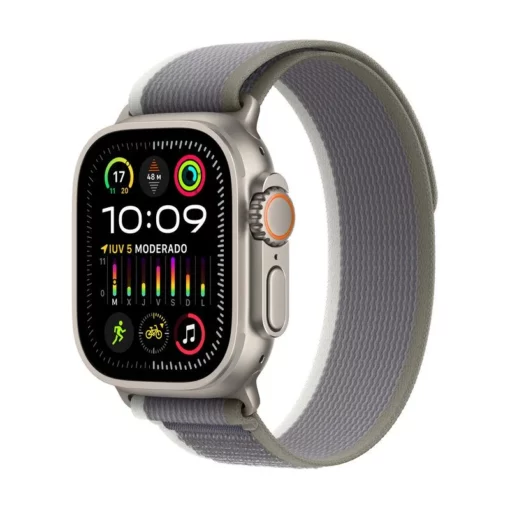 Apple Watch Ultra 2 GPS + Cellular 49mm Caja Titanio con Correa Loop Trail Verde/Gris M/L