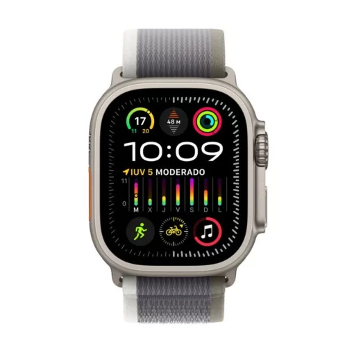 Apple Watch Ultra 2 GPS + Cellular 49mm Caja Titanio con Correa Loop Trail Verde/Gris M/L – Image 4