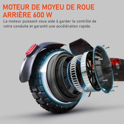 Trotinette Electrique Tout Terrain avec Autonomie 55/90km, 3 Modes de Vitesses, Scooter Electrique pour Adultes – Image 2