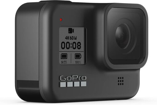 GoPro HERO8 Black - Caméra d'action étanche avec écran tactile Vidéo 4K Ultra HD 12MP Photos 1080p Stabilisation du streaming en direct – Image 2