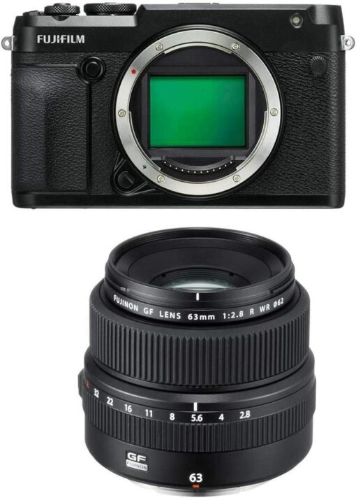 Fujifilm GFX 50R Appareil photo sans miroir moyen format (boîtier uniquement) Objectif FUJINON GF 63 mm F/2.8 R WR