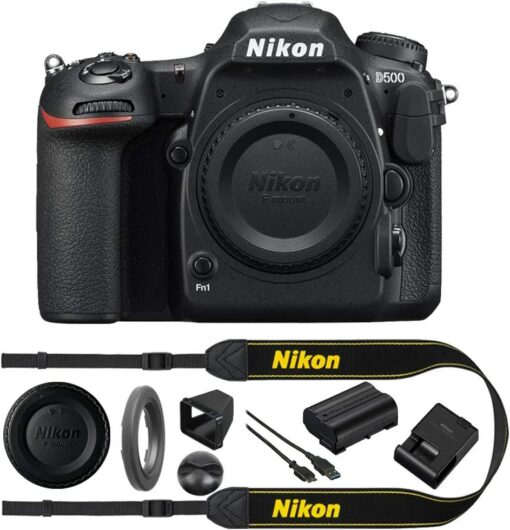 Nikon D500 20,9 MP CMOS Format DX Appareil photo reflex numérique (1559B) avec vidéo 4K – (renouvelé)