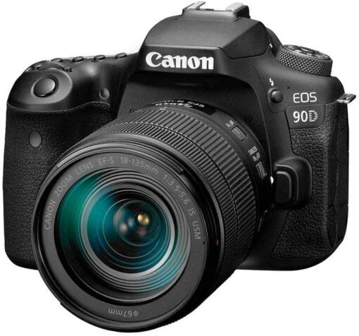 Appareil photo reflex numérique Canon [EOS 90D] avec objectif 18-135 is USM | Wi-Fi intégré, Bluetooth