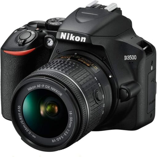 Appareil photo reflex numérique Nikon D3500 24,2 MP avec objectif AF-P DX NIKKOR 18-55 mm