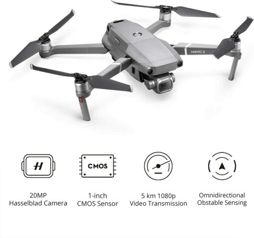 DJI Mavic 2 Pro Drone + Fly More Combo - Accessoires + Drone avec Caméra Hasselblad L1D-20c, Capteur CMOS 1” 20MP, – Image 2