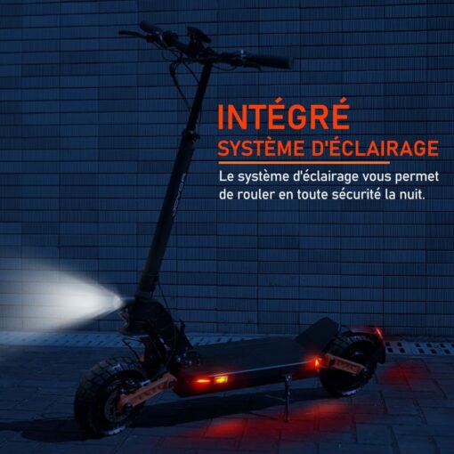 Trotinette Electrique Tout Terrain avec Autonomie 55/90km, 3 Modes de Vitesses, Scooter Electrique pour Adultes – Image 4