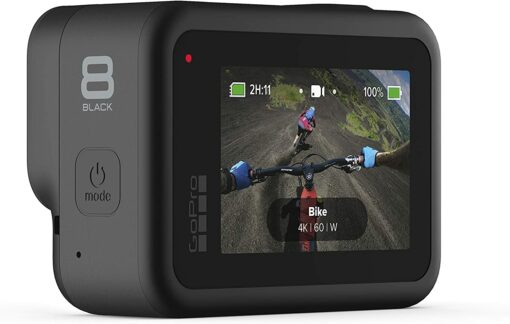 Ensemble de caméras d'action GoPro HERO8 Black avec chargeur de batterie double et comprend 3 batteries au total avec étui. – Image 3