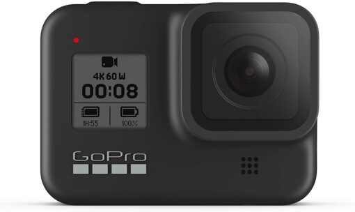 GoPro HERO8 Black - Caméra d'action étanche avec écran tactile Vidéo 4K Ultra HD 12MP Photos 1080p Stabilisation du streaming en direct