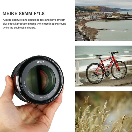 Meike 85 mm f1.8 téléobjectif à mise au point automatique plein cadre à grande ouverture pour appareil photo reflex numérique à monture Canon EOS EF – Image 4