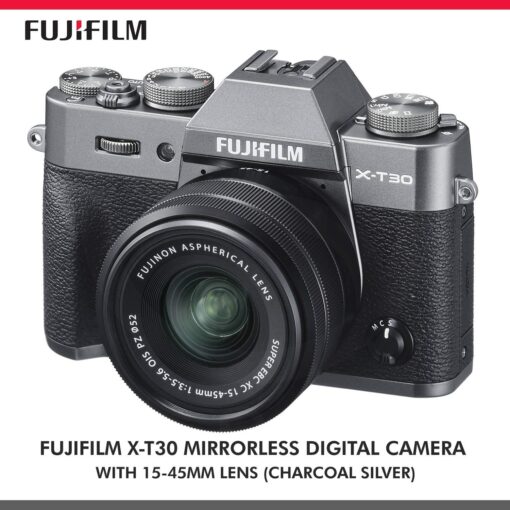 Appareil photo numérique sans miroir Fujifilm X-T30 4K Wi-Fi avec kit d'objectif XC 15-45 mm – Image 7