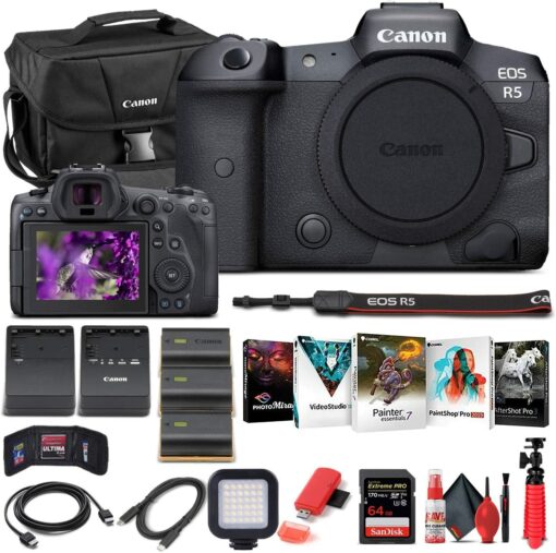 Appareil photo numérique sans miroir Canon EOS R5 (boîtier uniquement) (4147C002