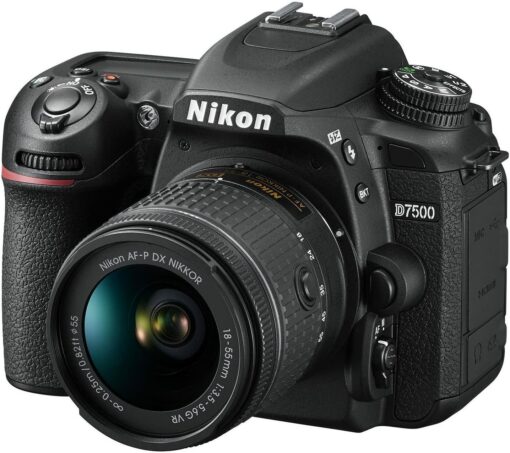 Appareil photo reflex numérique Nikon D7500 4K Ultra HD avec kit d'objectifs AF-P DX 18-55 mm f/3.5-5.6G – Image 6