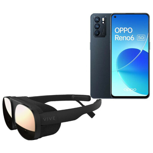 HTC VIVE Flow + OPPO Reno6 5G Noir (8 Go / 128 Go)