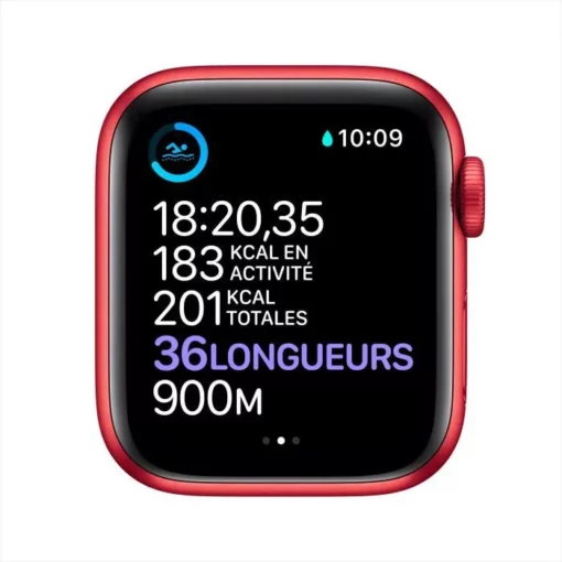 Apple Watch Series 6 GPS, 40mm Boîtier en Aluminium PRODUCT(RED) avec Bracelet Sport PRODUCT(RED) – Image 5