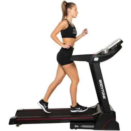 Tapis de course - Pliable - Inclinaison 3 positions - Ecran LED - 12 Programmes - 14 km/h - BODYTONE - DT14